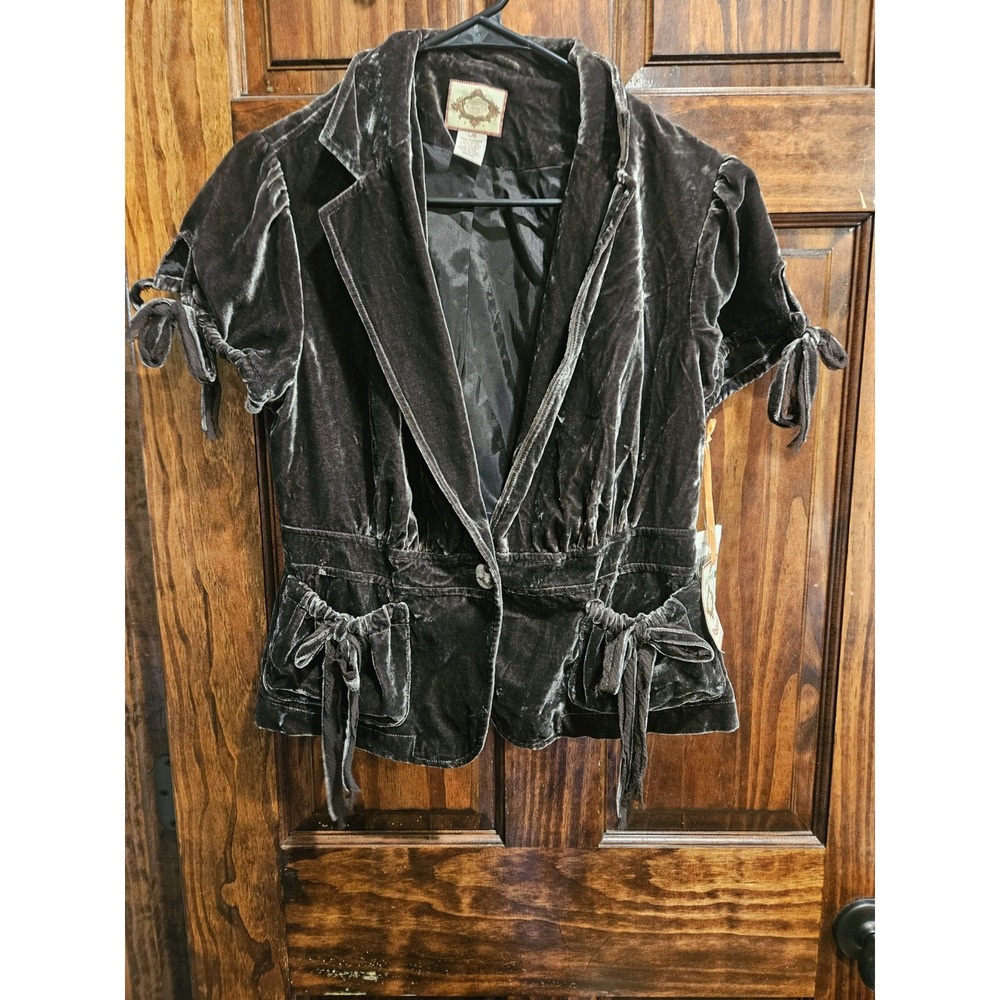 Polo Ralph Lauren Velvet Silk Victorian Gothic Blazer Brown NWT L M3J81A026